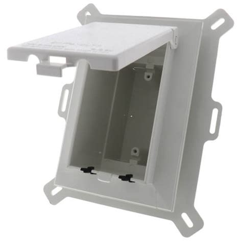 outdoor recessed electrical box|exterior single gang electrical box.